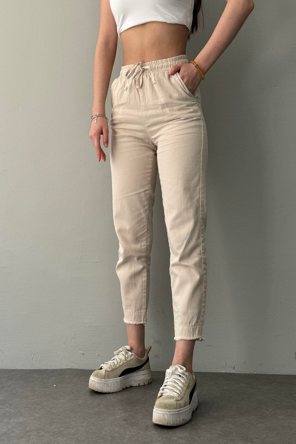 PAÇA PÜSKÜL DETAY PANTOLON