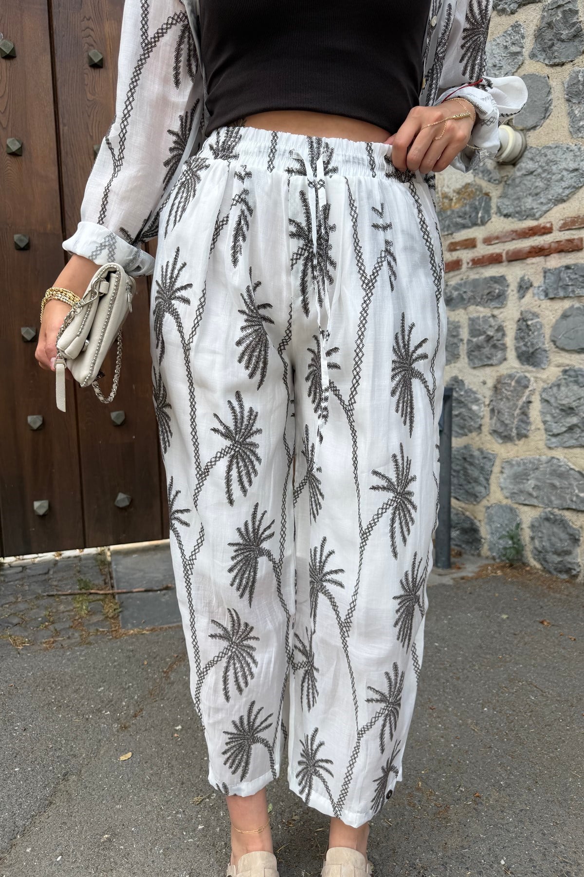PALMİYE DESEN PANTOLON