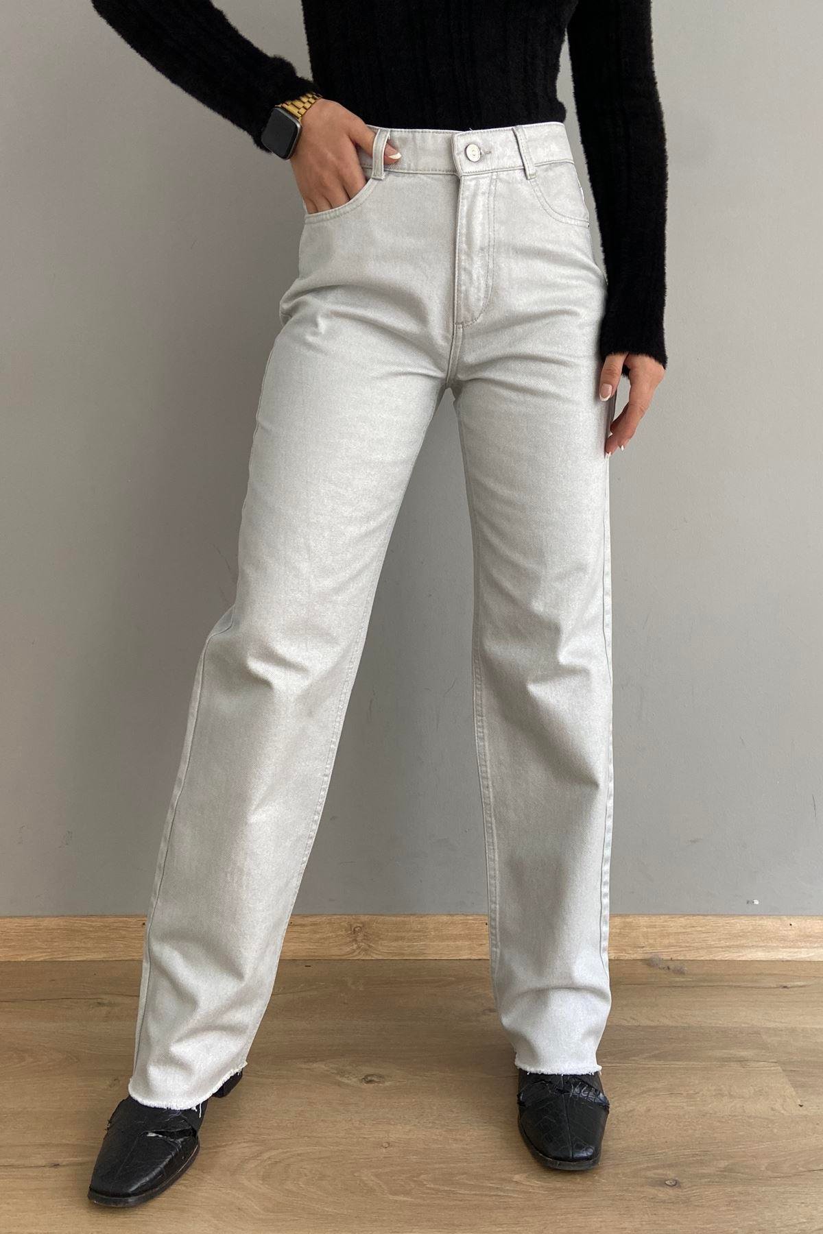 PARLAK STRAİGHT PANTOLON