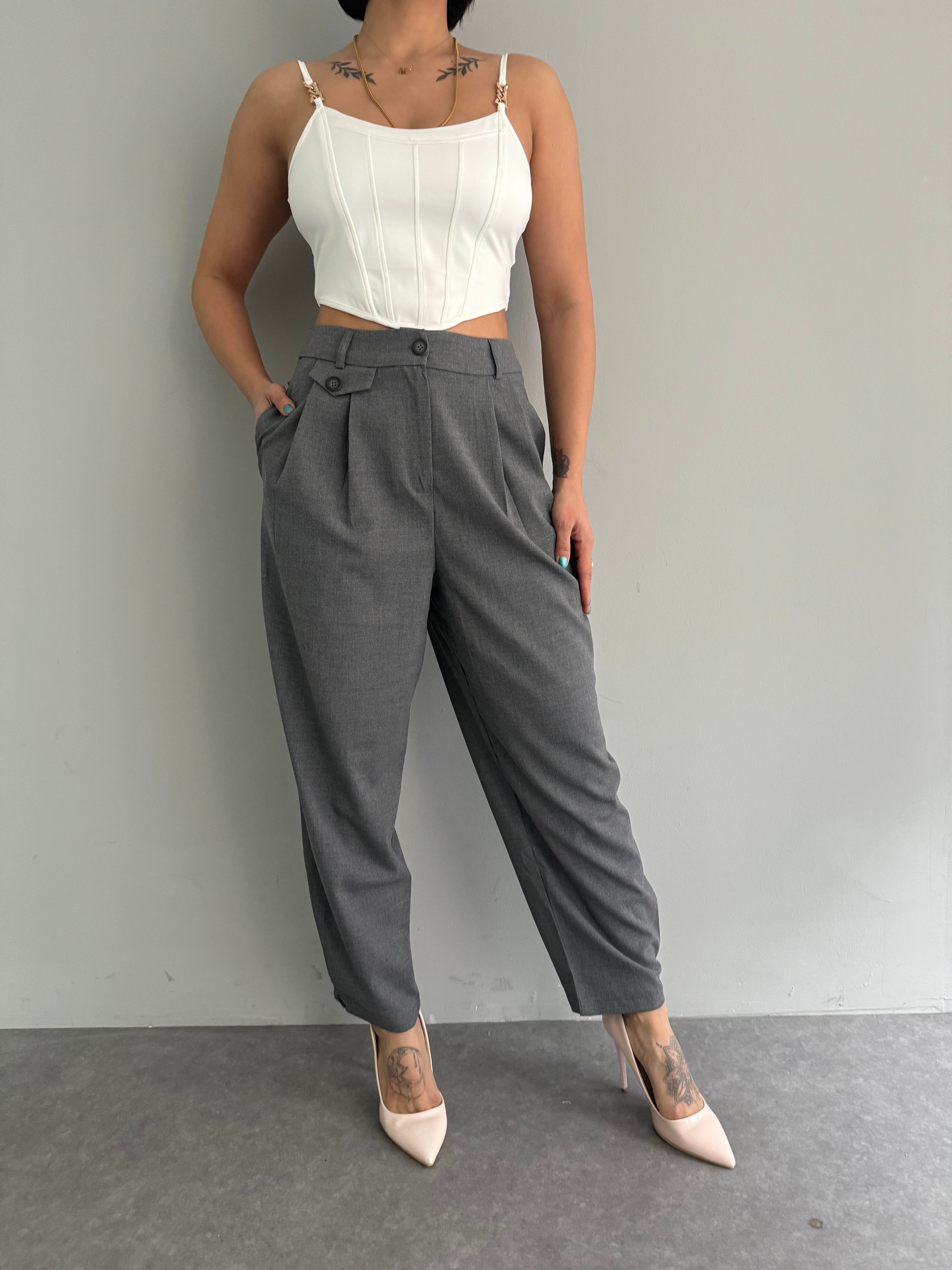 PİLE DETAYLI PANTOLON