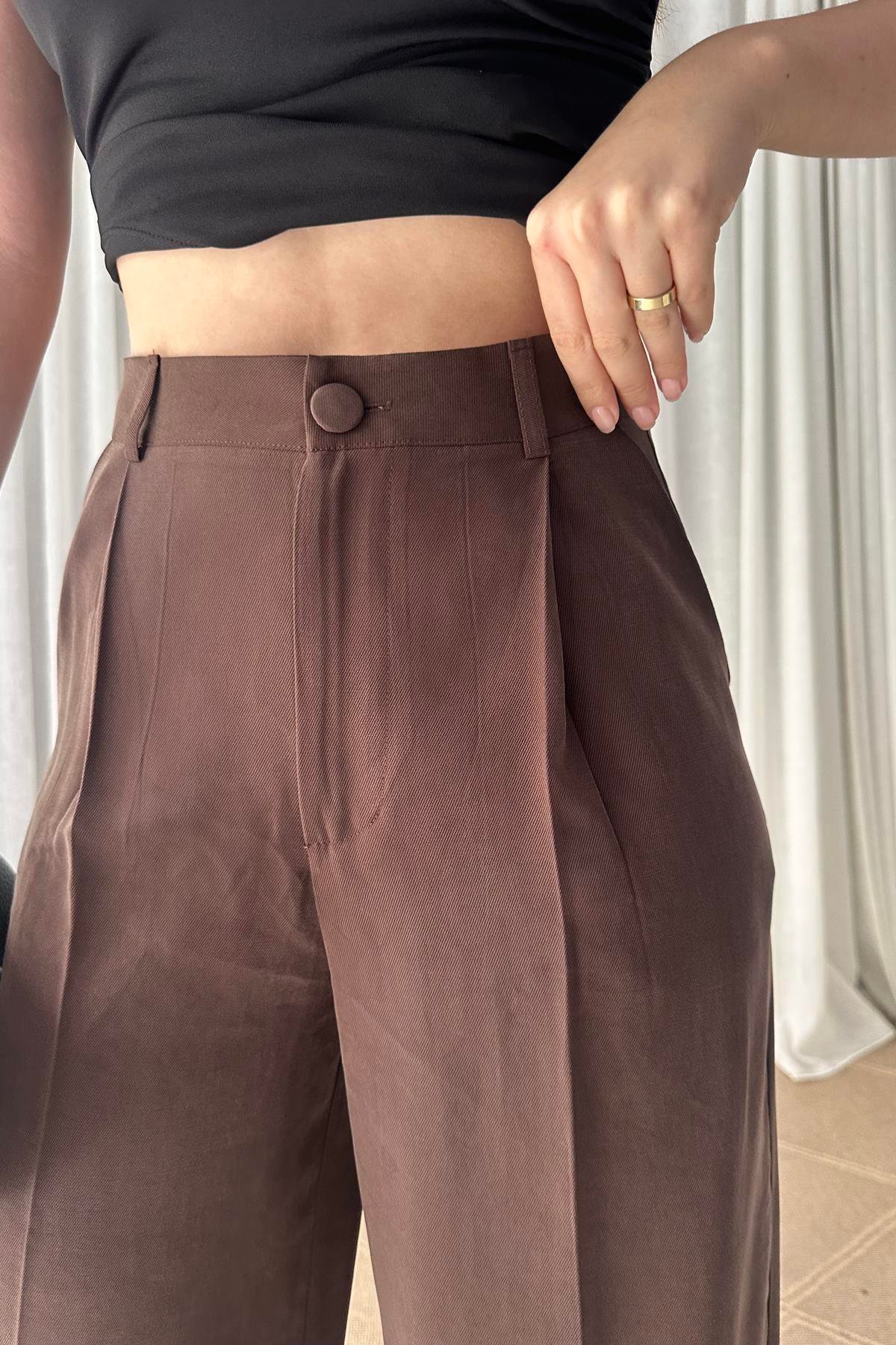 PİLELİ BOL PAÇA PANTOLON