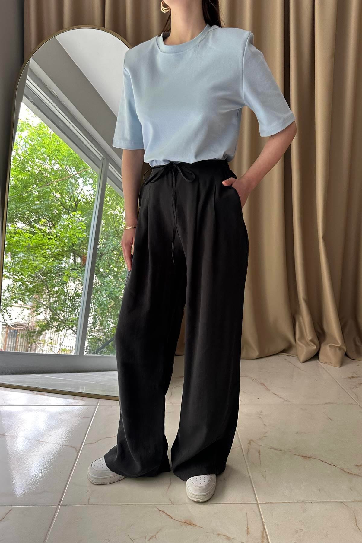 PİLELİ TENCEL PANTOLON