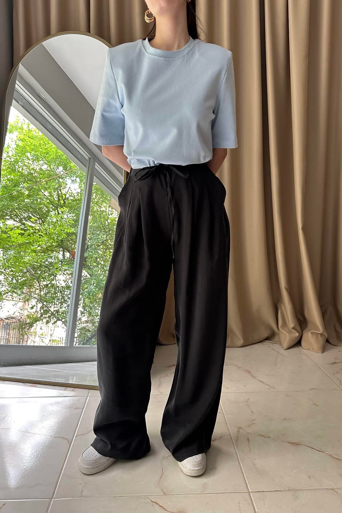 PİLELİ TENCEL PANTOLON