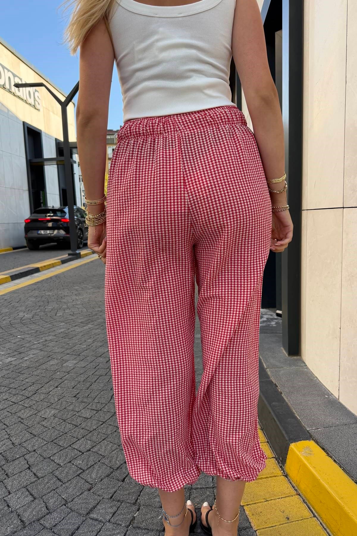 PÖTİKARE DESEN BOL PANTOLON