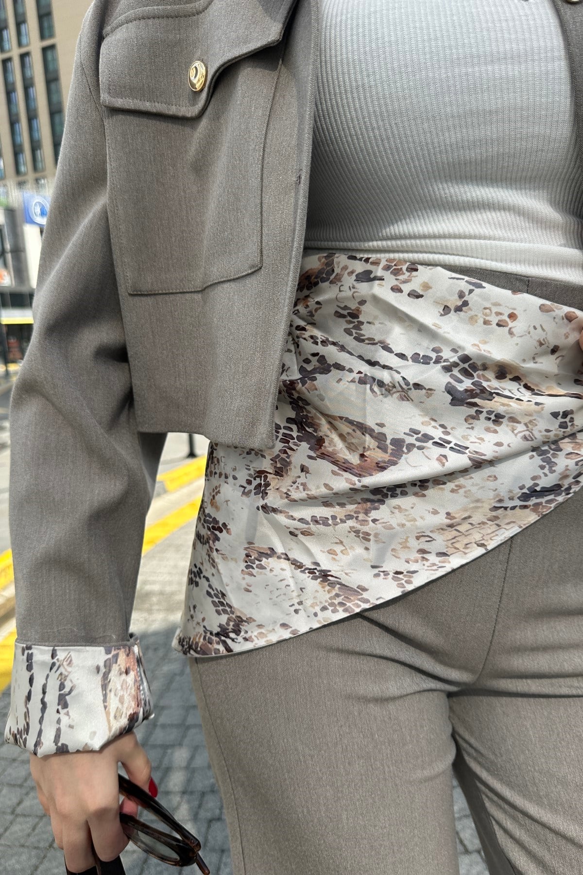 ŞAL DETAYLI PANTOLON