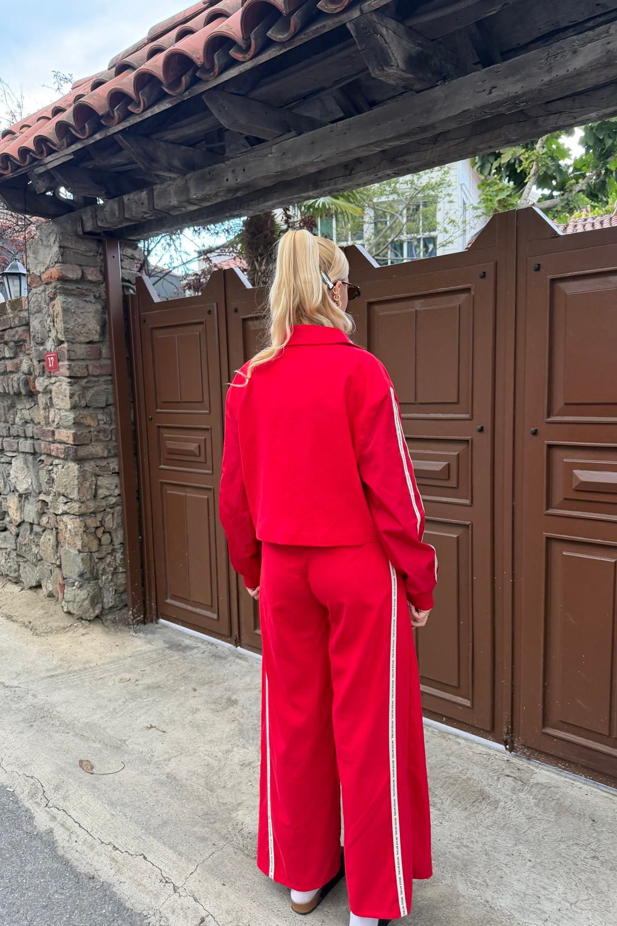ŞERİT DETAYLI PANTOLON (TAKIM DEĞİLDİR)