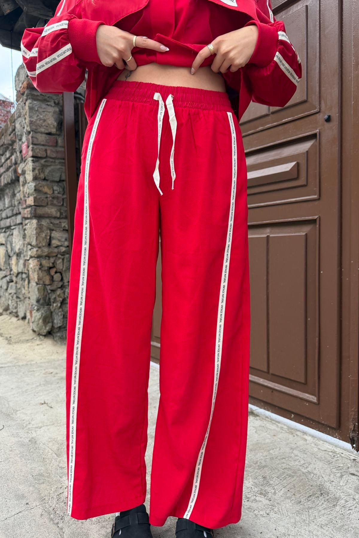 ŞERİT DETAYLI PANTOLON (TAKIM DEĞİLDİR)