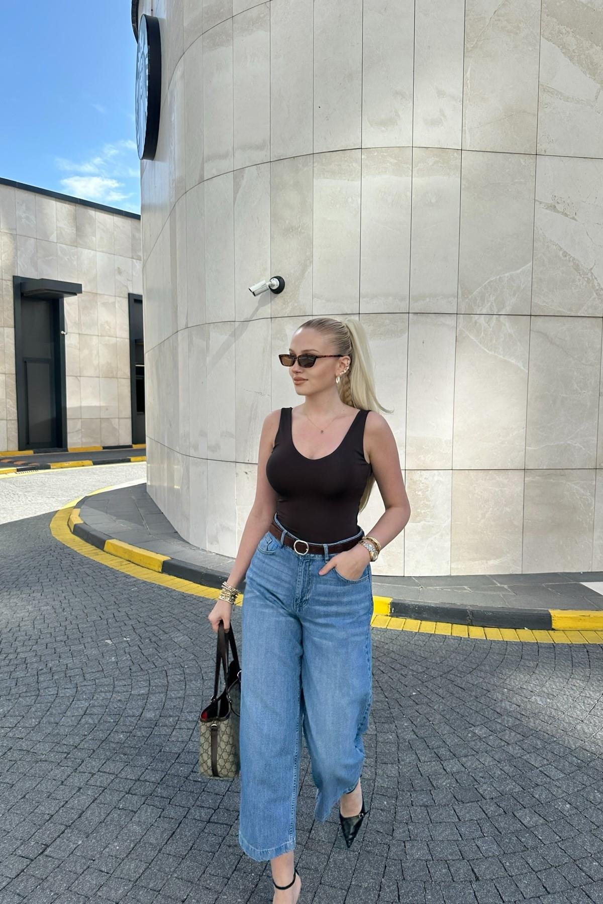 TENCEL KUMAŞ KEMERLİ KISA PANTLON