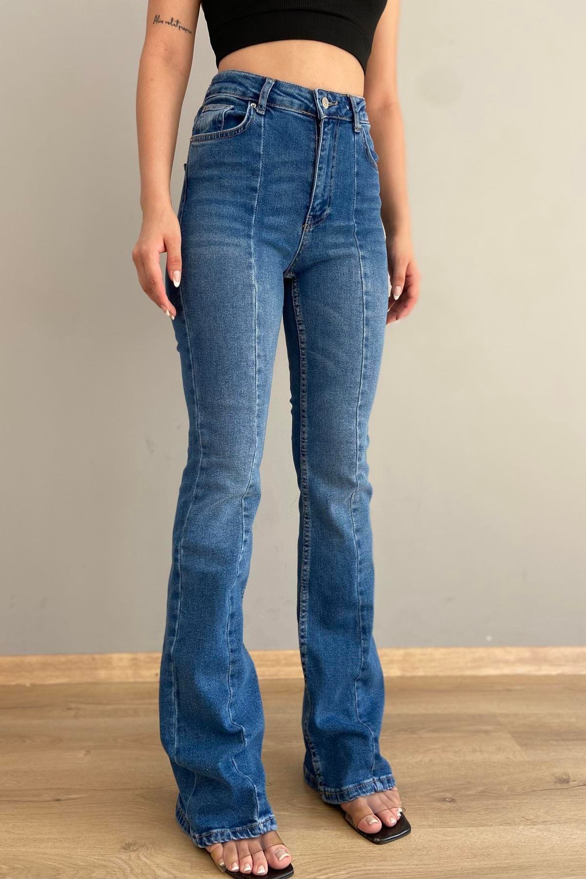 VINTAGE KUMAŞ LİKRALI KOT PANTOLON