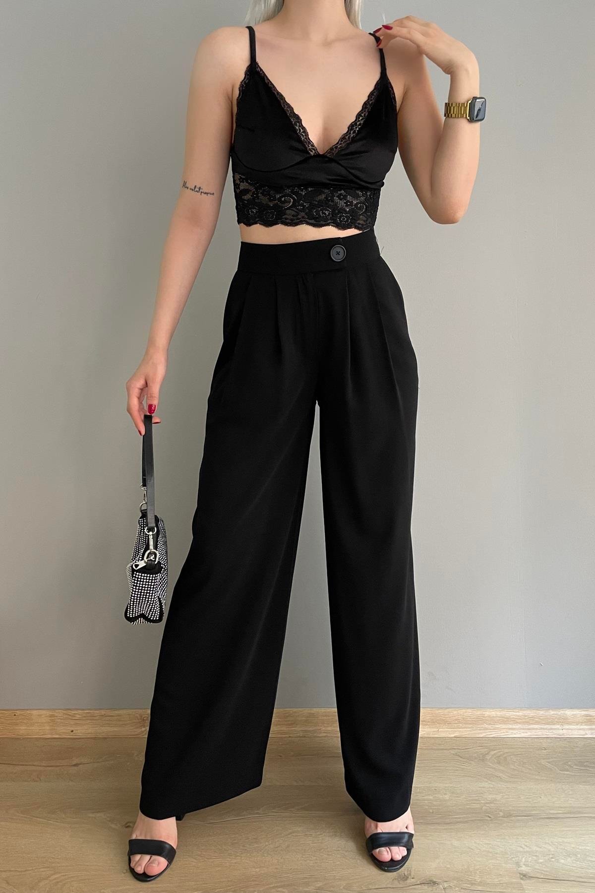 YAN CEP 2 PİLELİ BİRİT DÜĞME DTY PANTALON