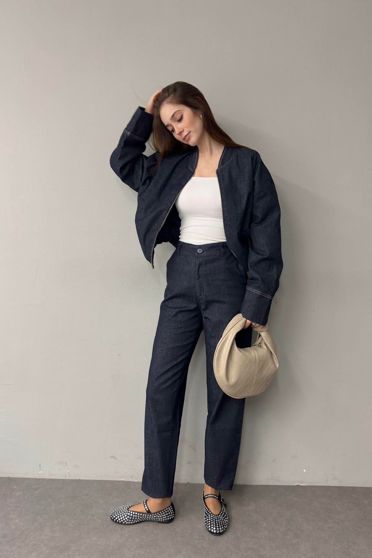YANDAN CEPLİ KOT PANTOLON