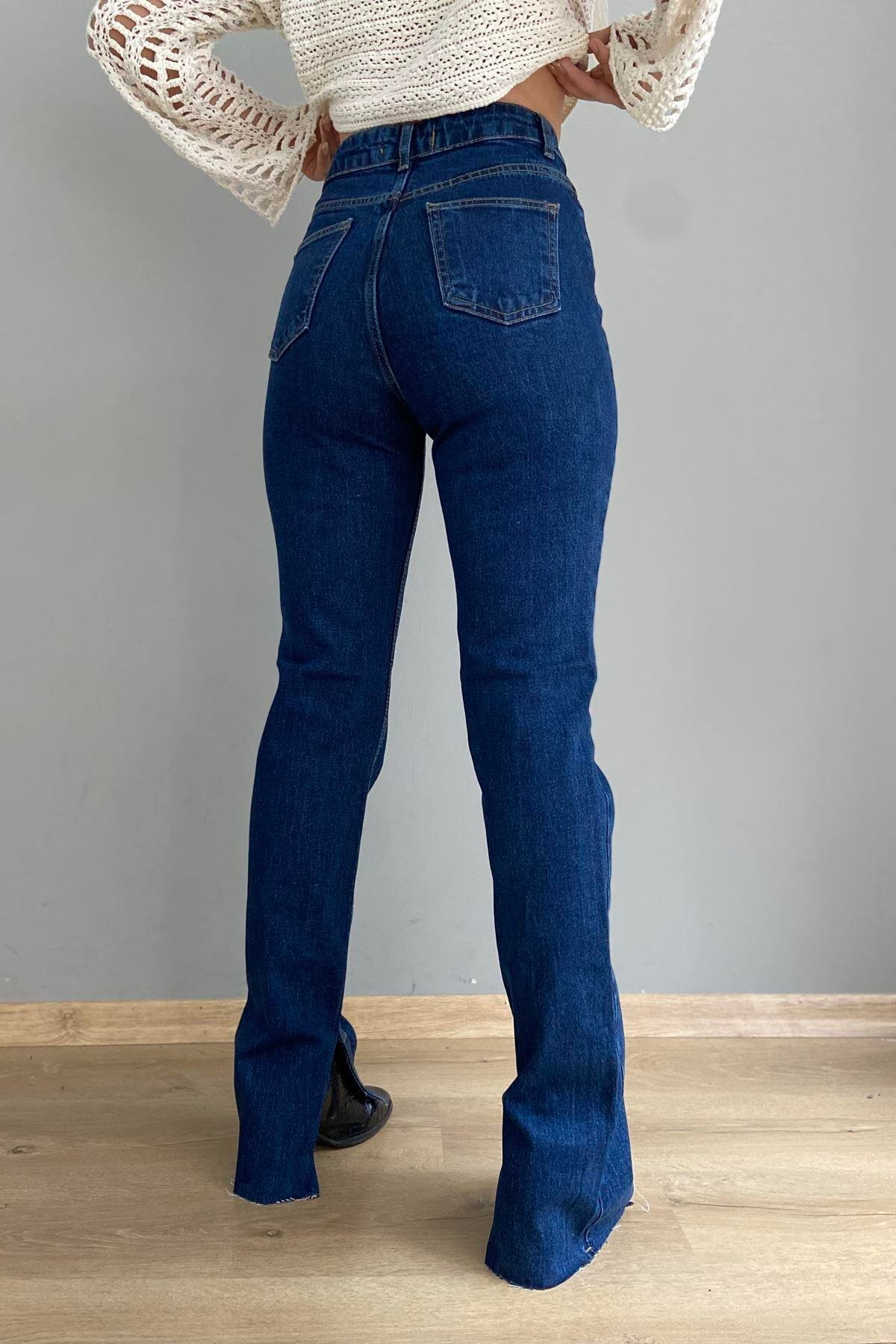 YANI KESİK STRIGHT PANTOLON