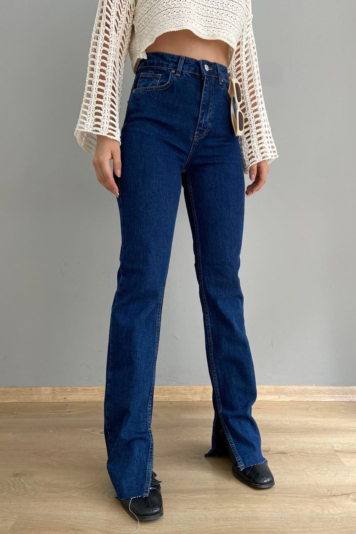 YANI KESİK STRIGHT PANTOLON