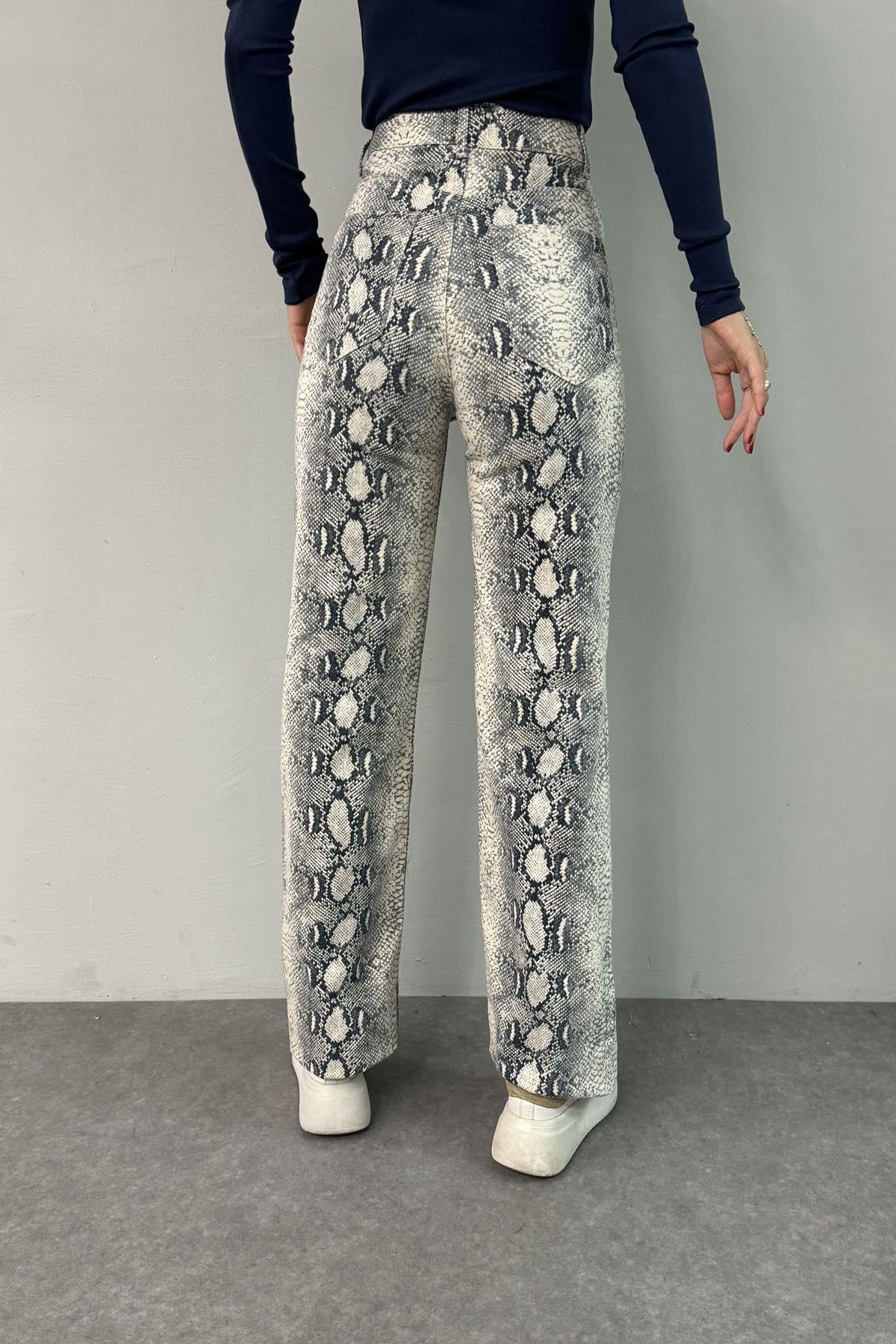 YILAN DESEN WİDELEG PANTOLON