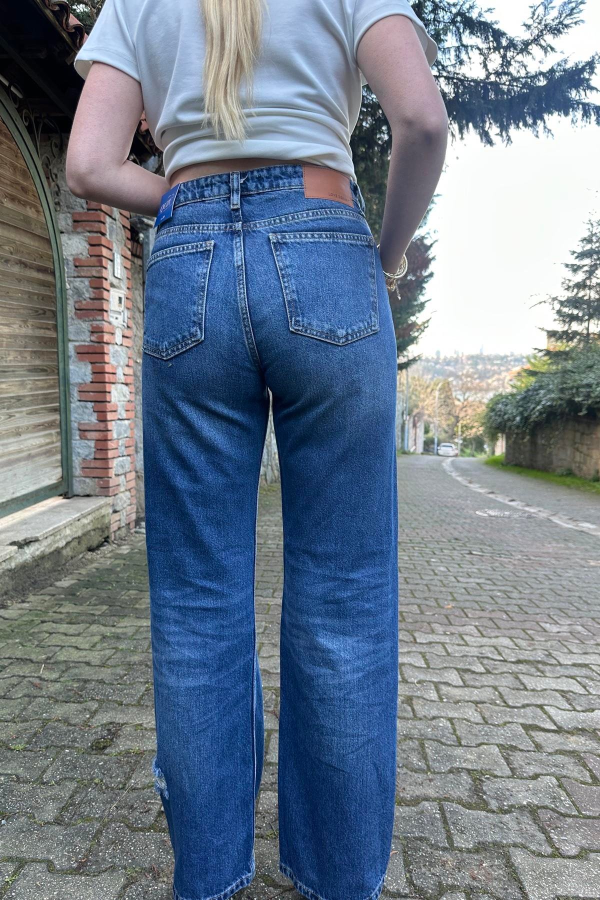 YIRTIKLI BOL PANTOLON