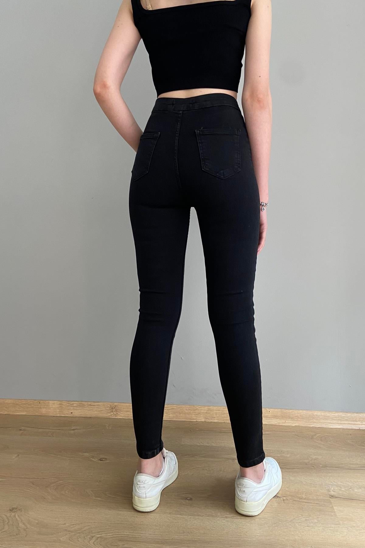 YÜKSEK BEL FULL LIKRA PANTALON