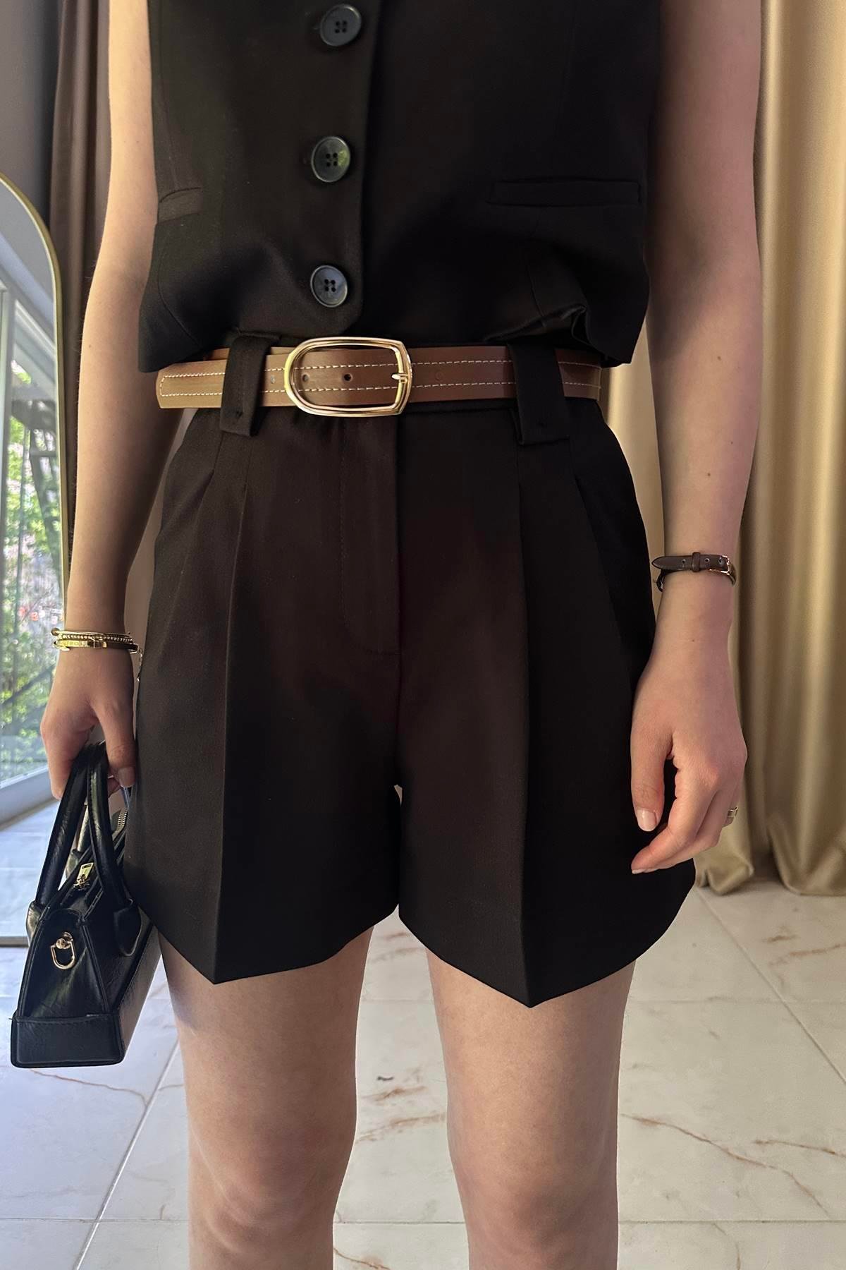 PİLE DETAYLI ŞORT