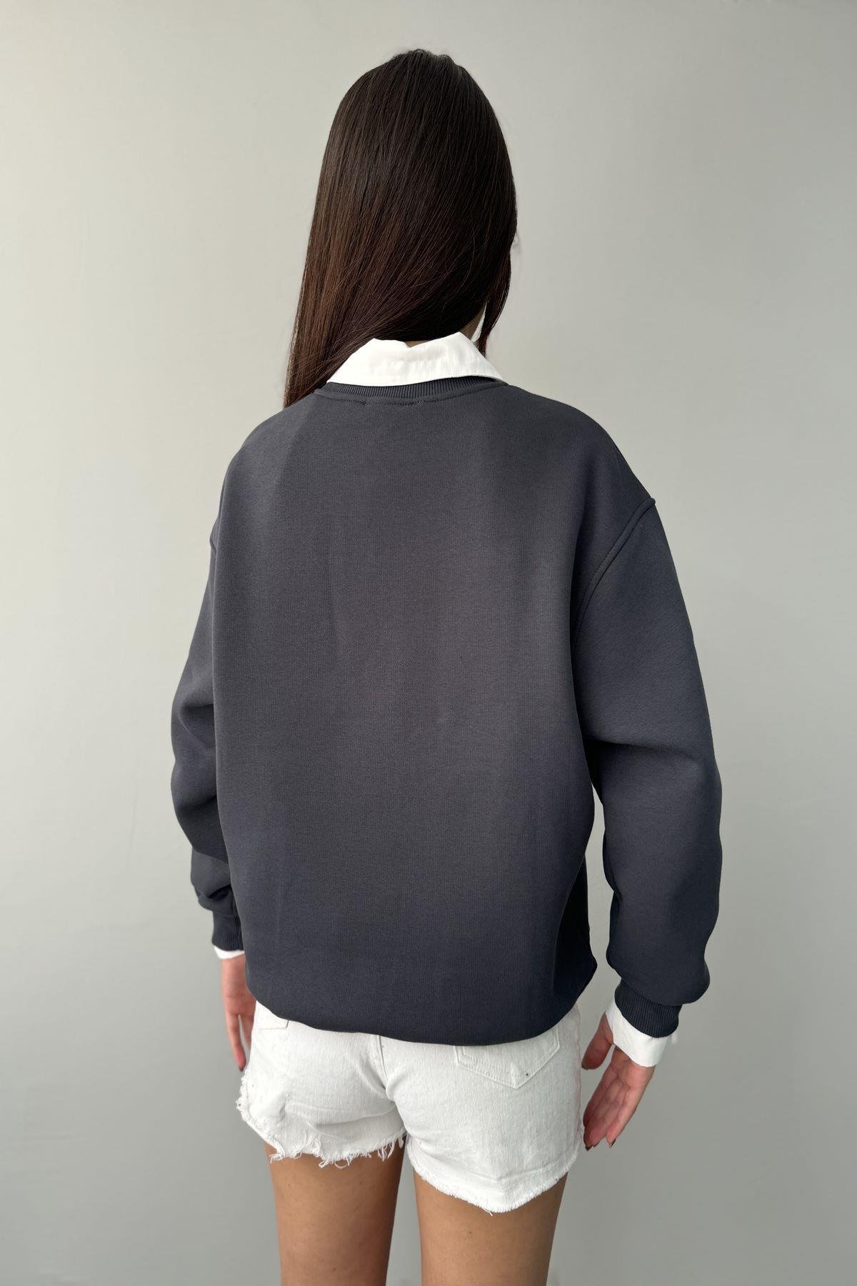 AMOUR NAKIŞ DETAY SWEAT
