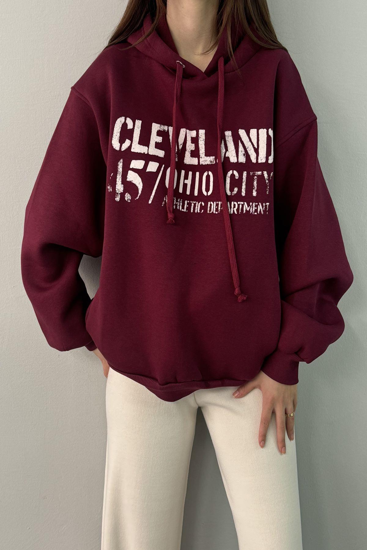 BASKI DETAY SWEATSHIRT