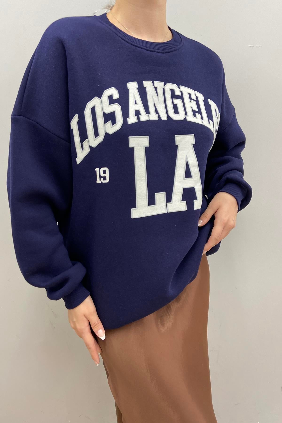 BASKI DETAYLI SWEATSHIRT