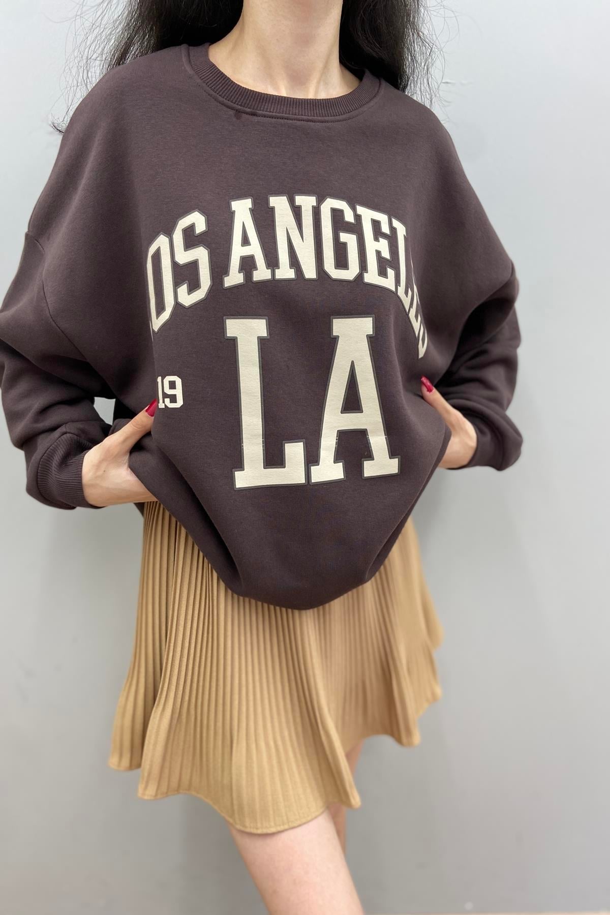 BASKI DETAYLI SWEATSHIRT