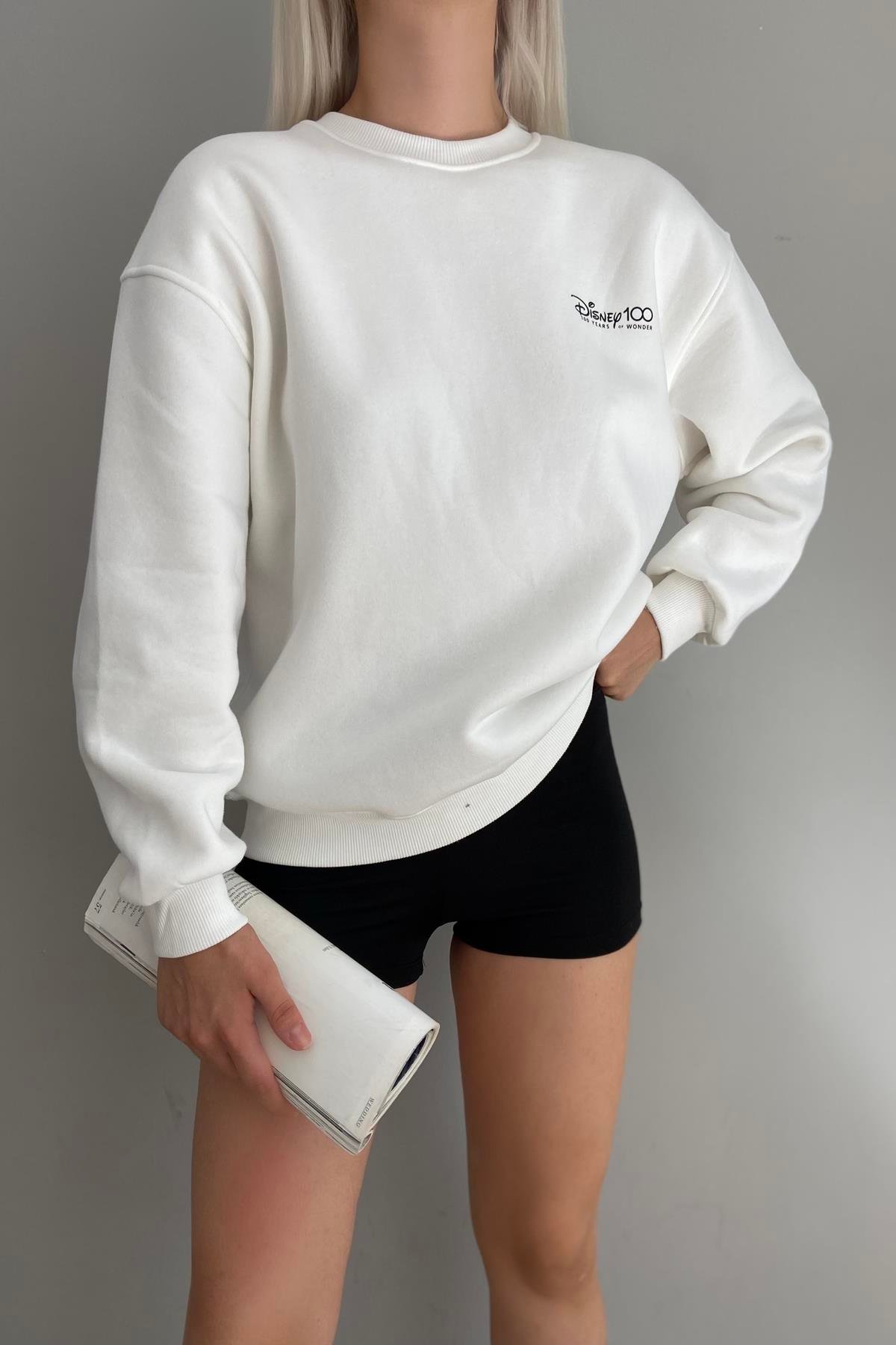 BASKI DETAYLI SWEATSHIRT