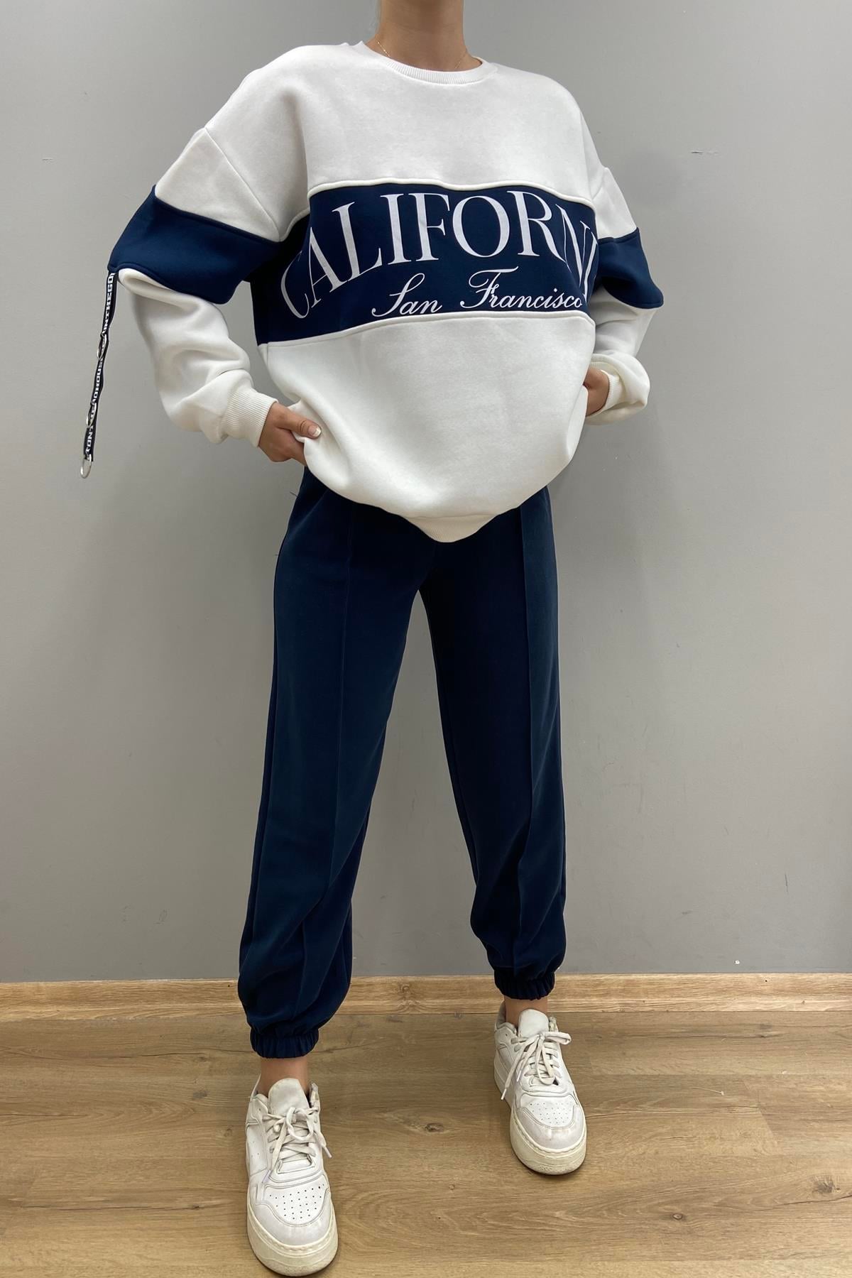BASKI DETAYLI SWEATSHIRT