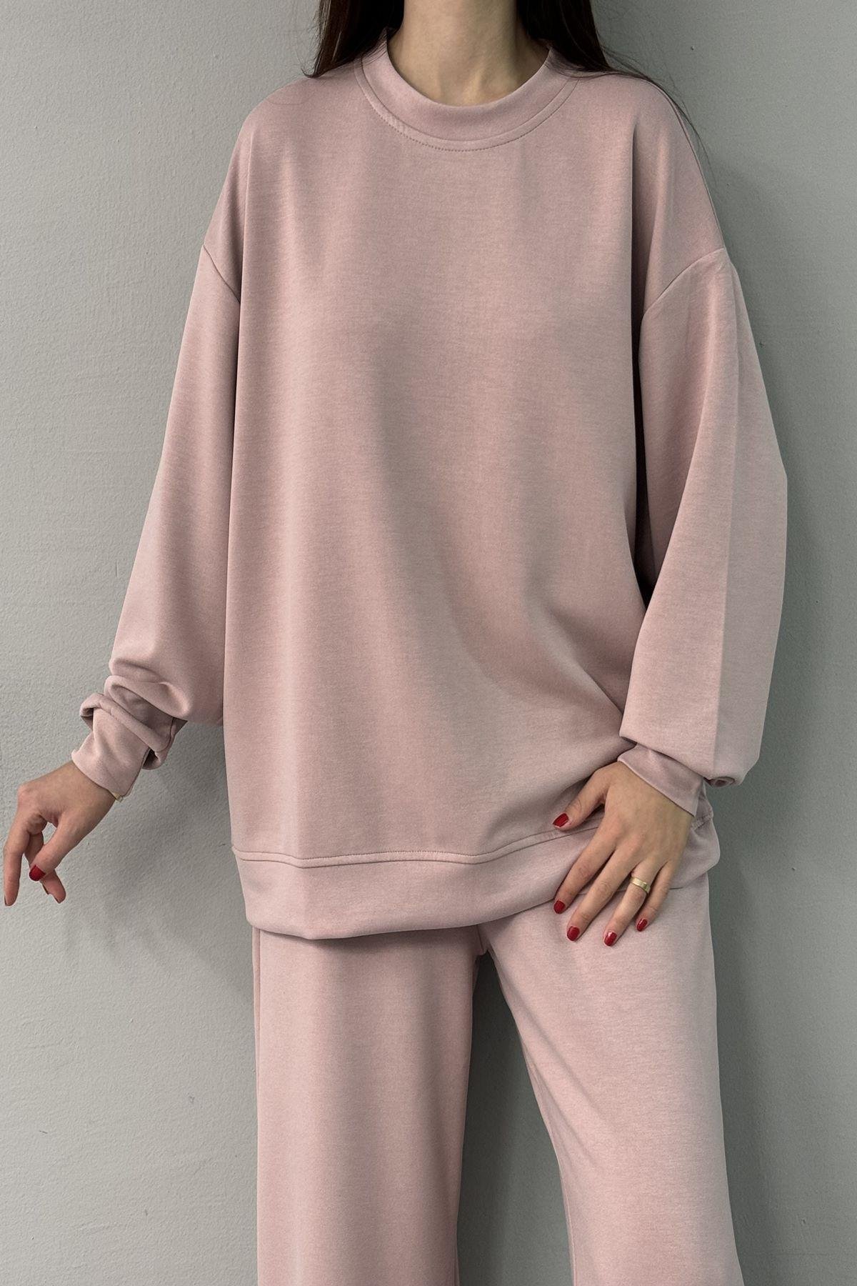 BİSİKLET YAKA MODAL SWEATSHIRT