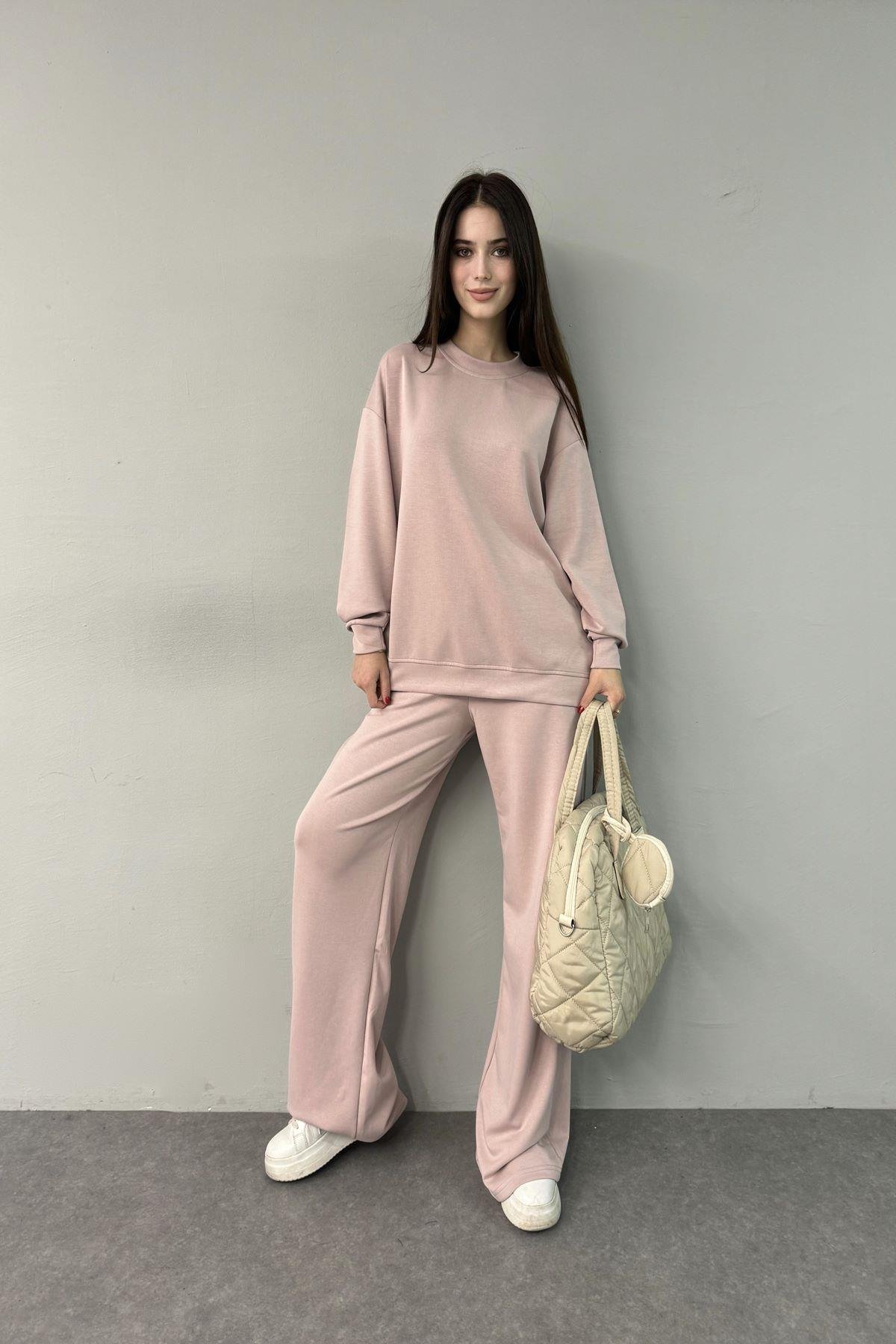 BİSİKLET YAKA MODAL SWEATSHIRT