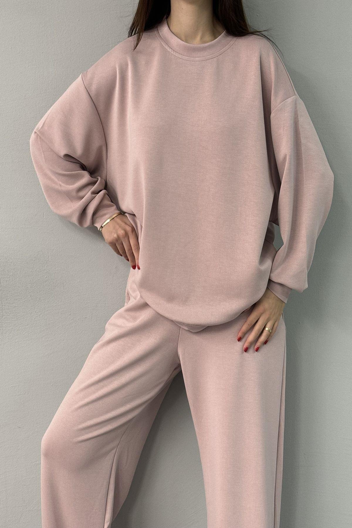 BİSİKLET YAKA MODAL SWEATSHIRT