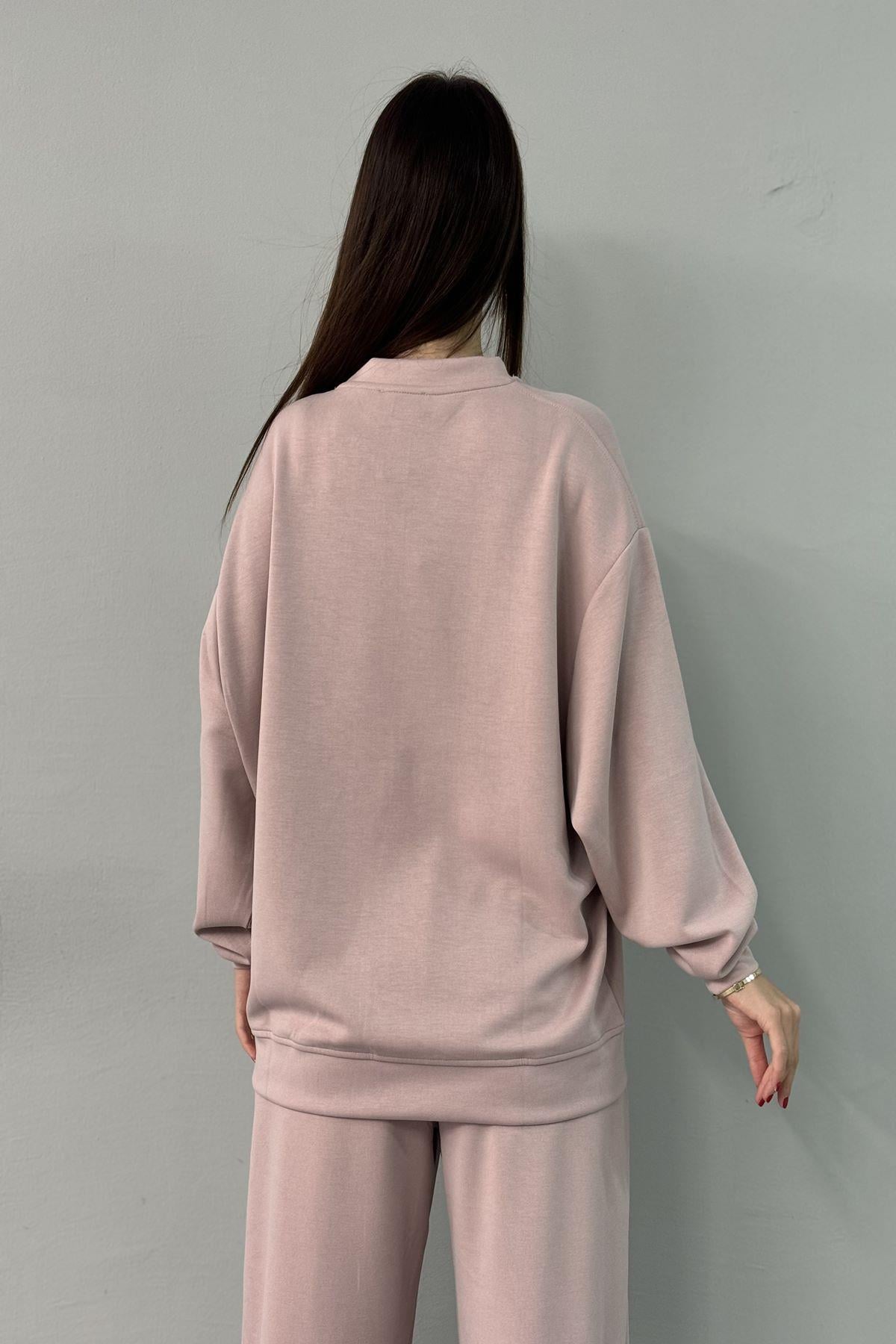 BİSİKLET YAKA MODAL SWEATSHIRT