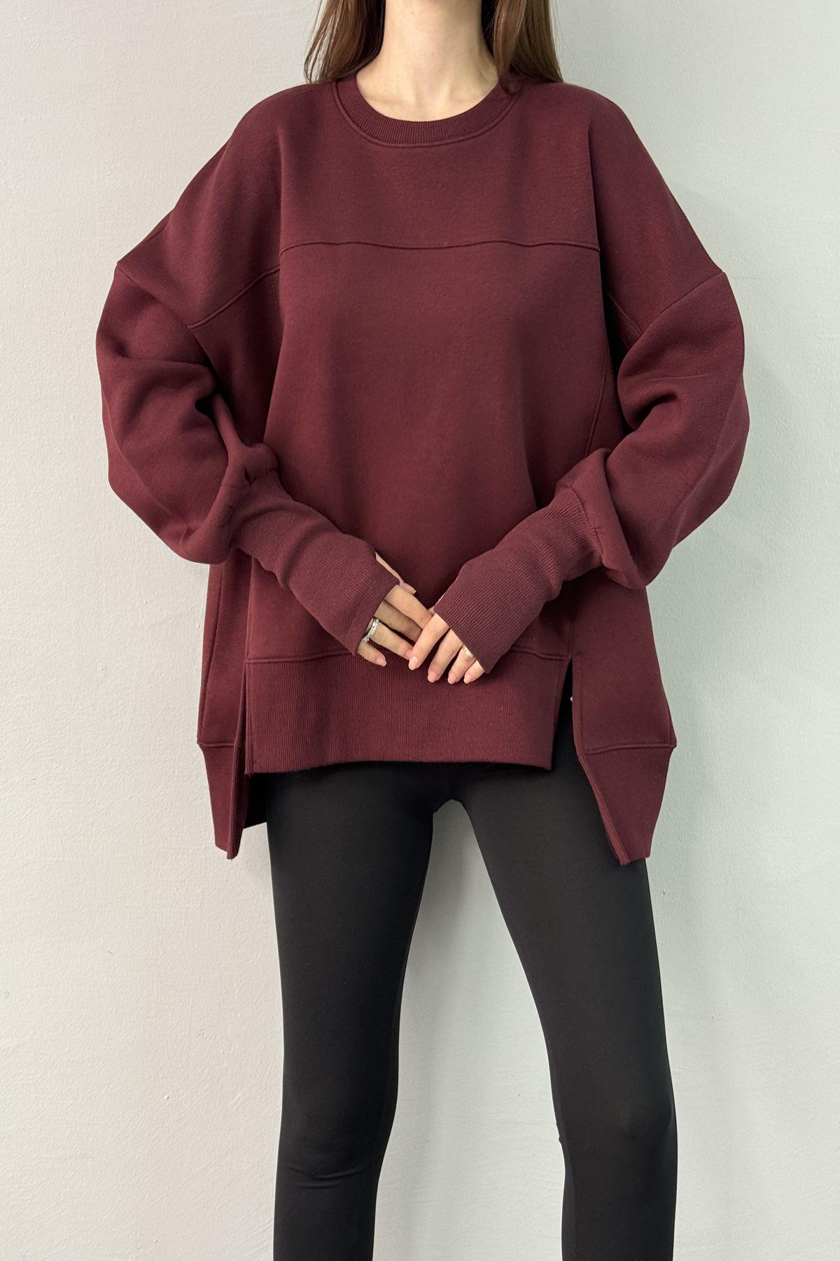 BİSİKLET YAKA OVERSİZE SWEAT