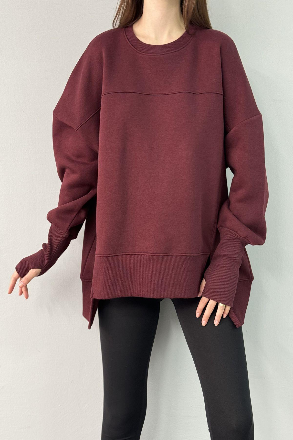 BİSİKLET YAKA OVERSİZE SWEAT