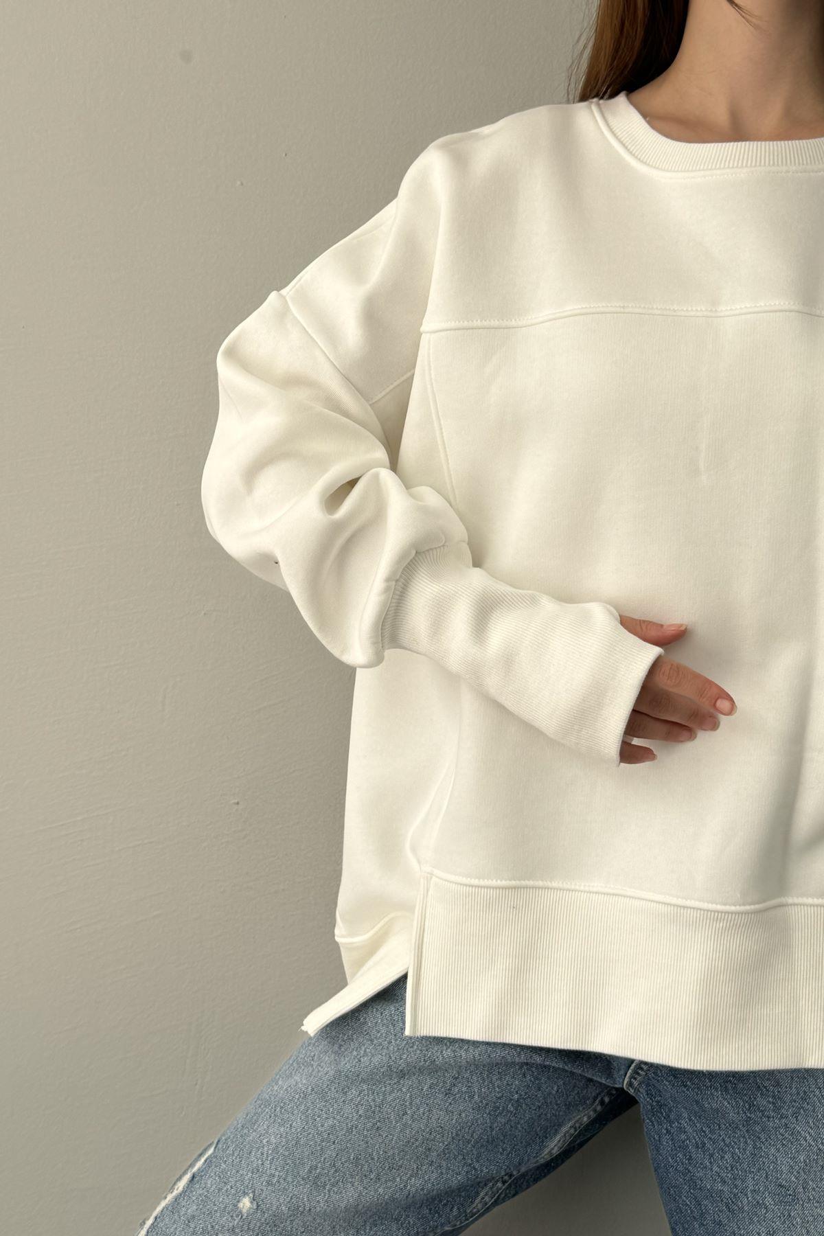 BİSİKLET YAKA OVERSİZE SWEAT