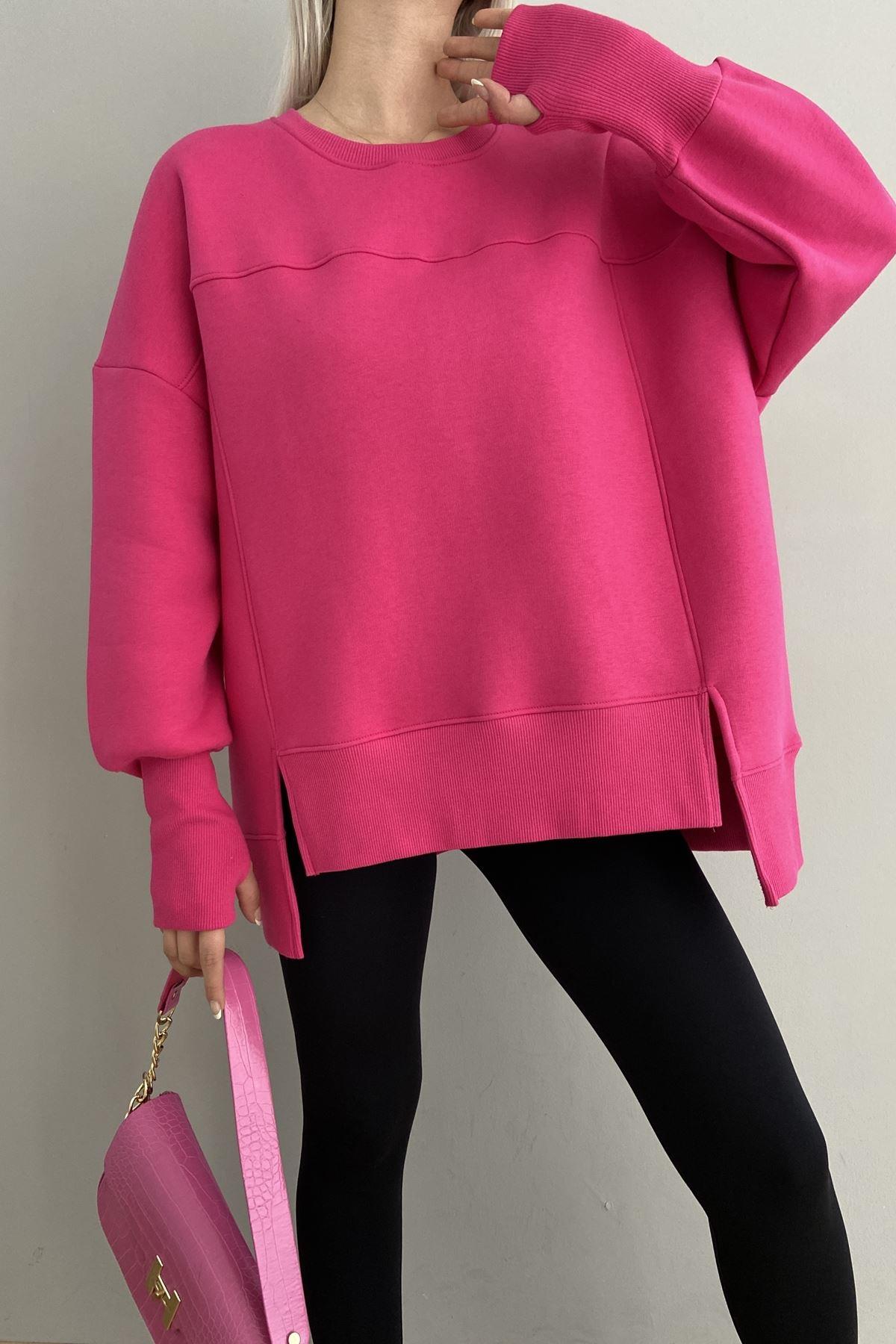 BİSİKLET YAKA OVERSİZE SWEAT