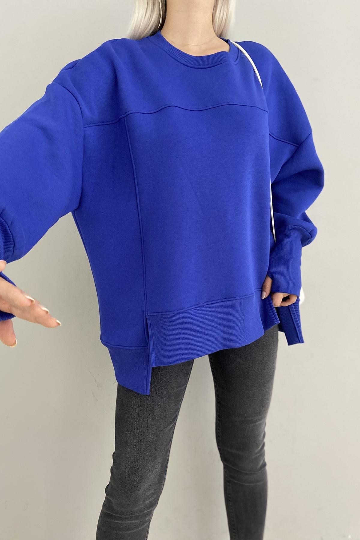 BİSİKLET YAKA OVERSİZE SWEAT