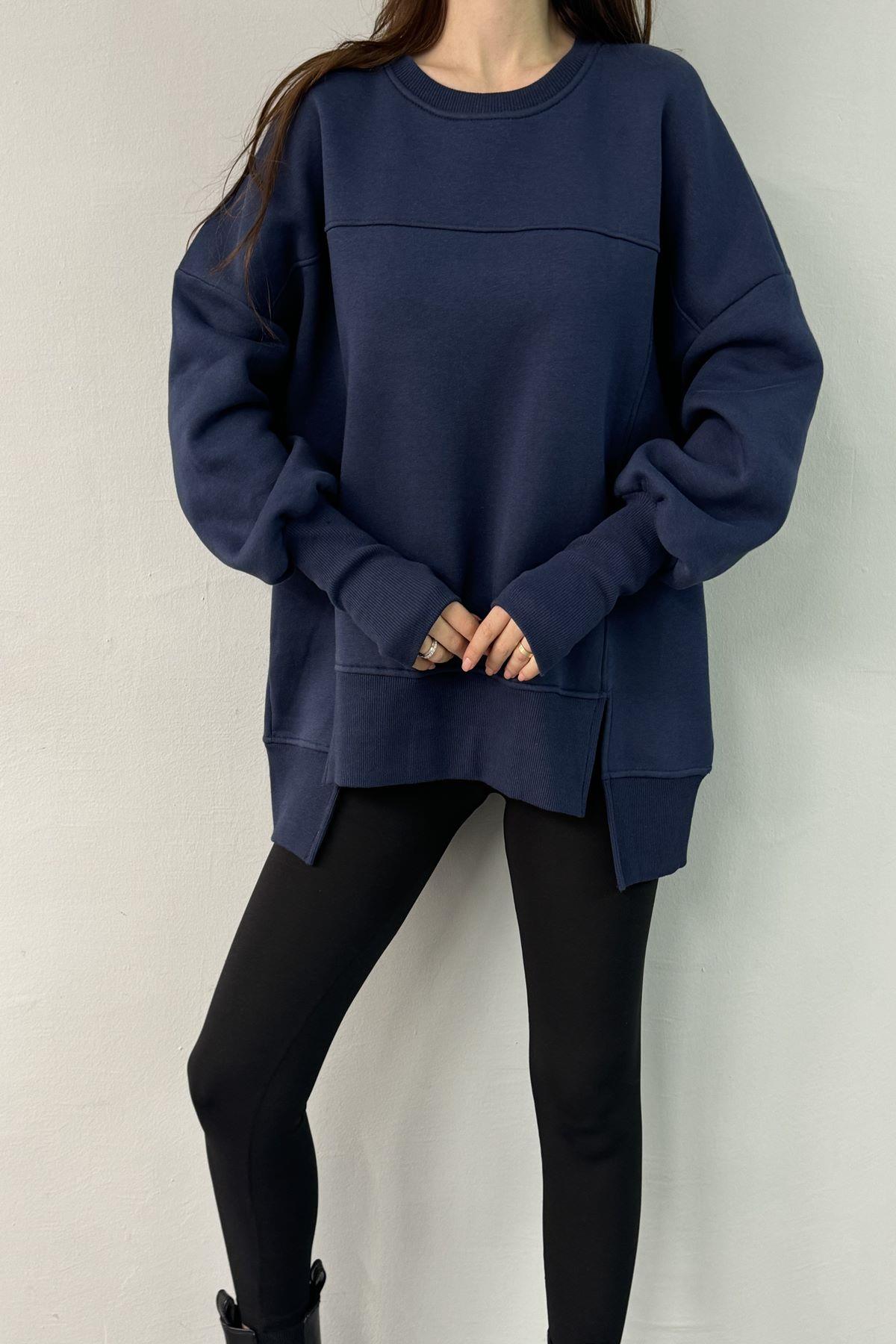 BİSİKLET YAKA OVERSİZE SWEAT