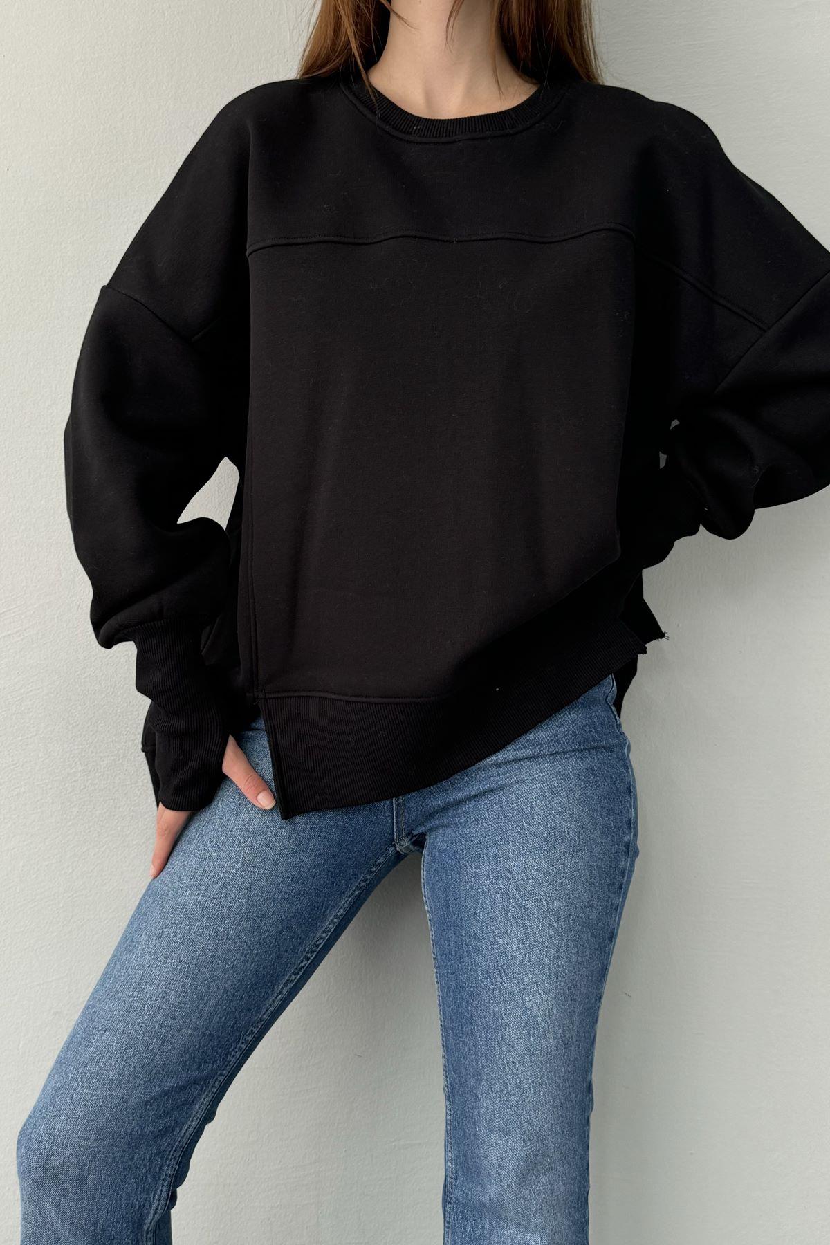BİSİKLET YAKA OVERSİZE SWEAT