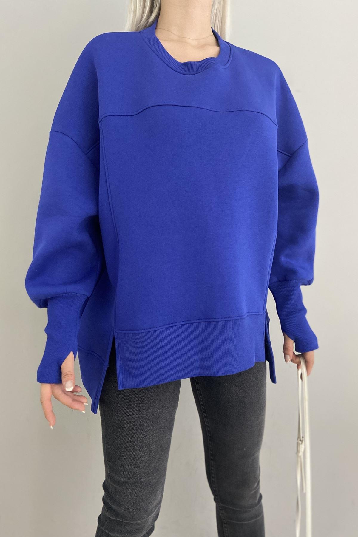 BİSİKLET YAKA OVERSİZE SWEAT