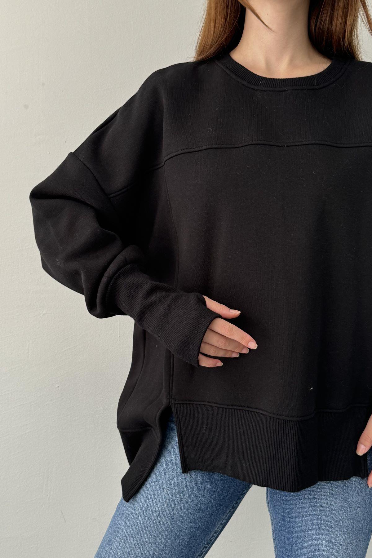 BİSİKLET YAKA OVERSİZE SWEAT