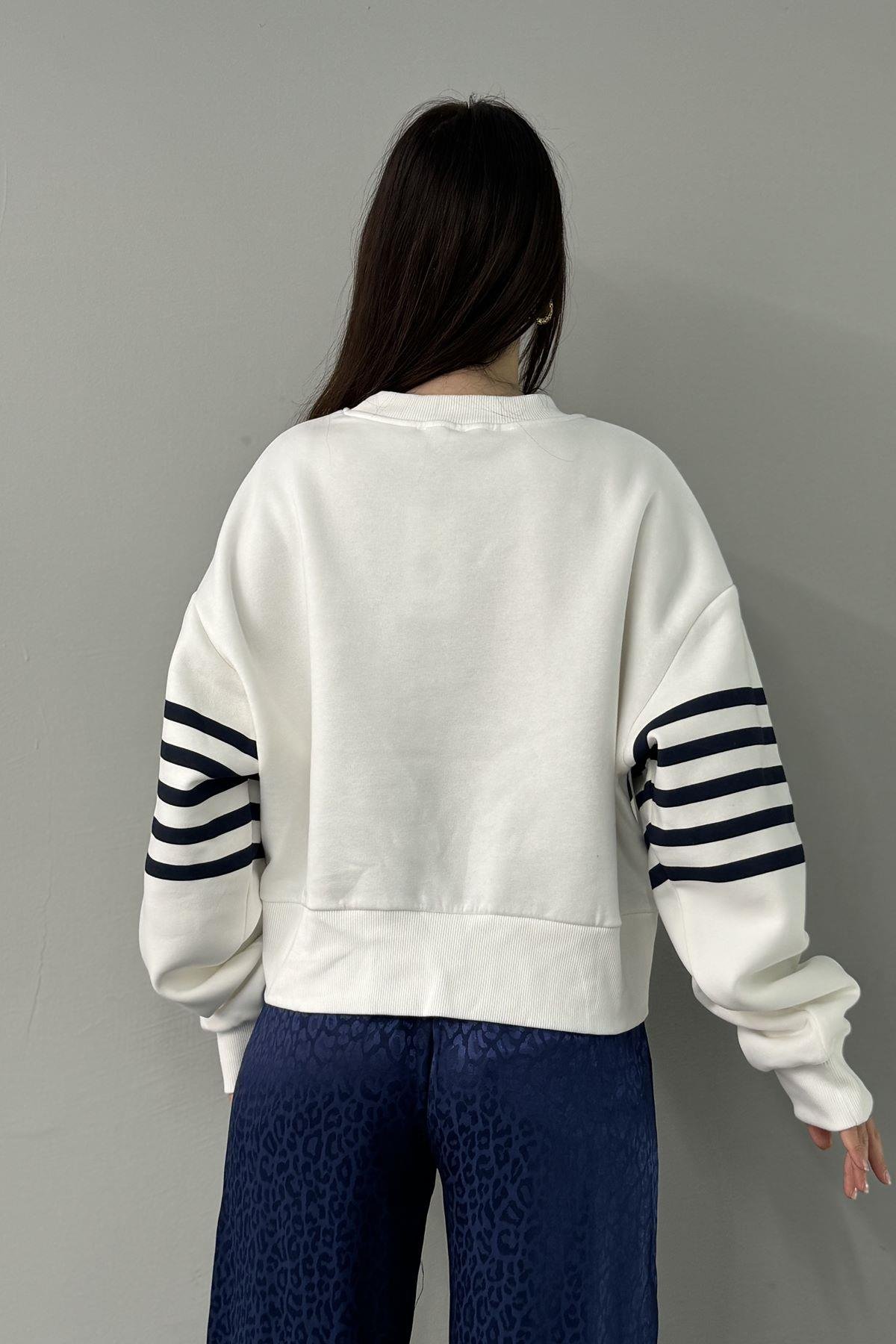 ÇİZGİ DETAY SWEATSHIRT