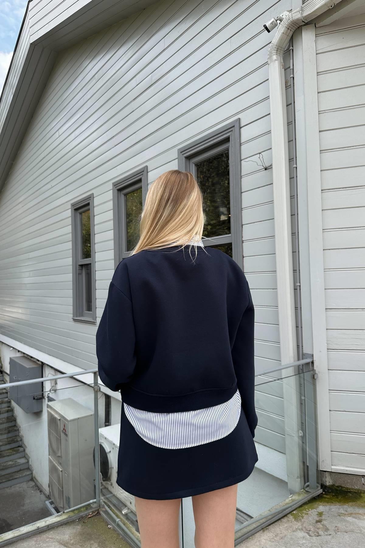 ÇİZGİ DETAYLI SWEATSHIRT
