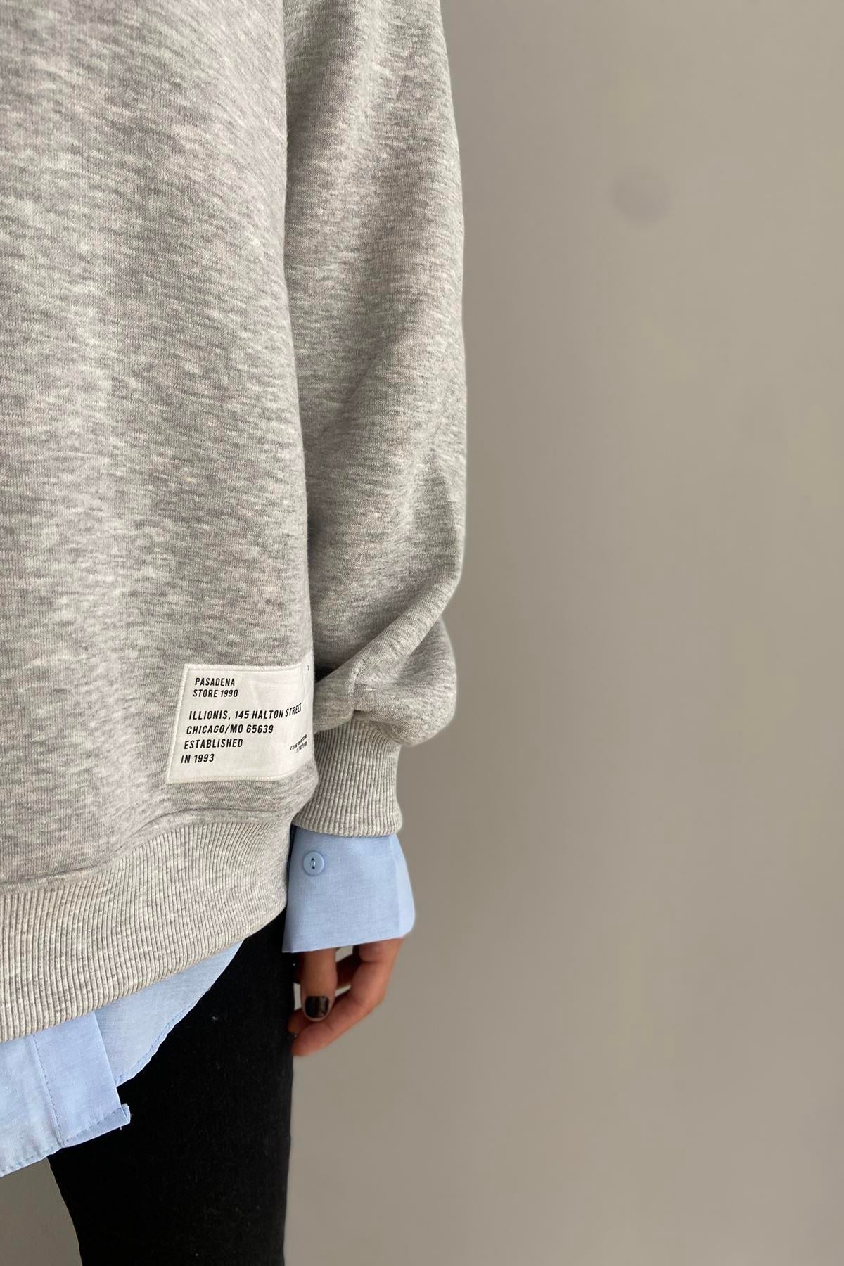 FERMUAR DETAYLI SWEAT