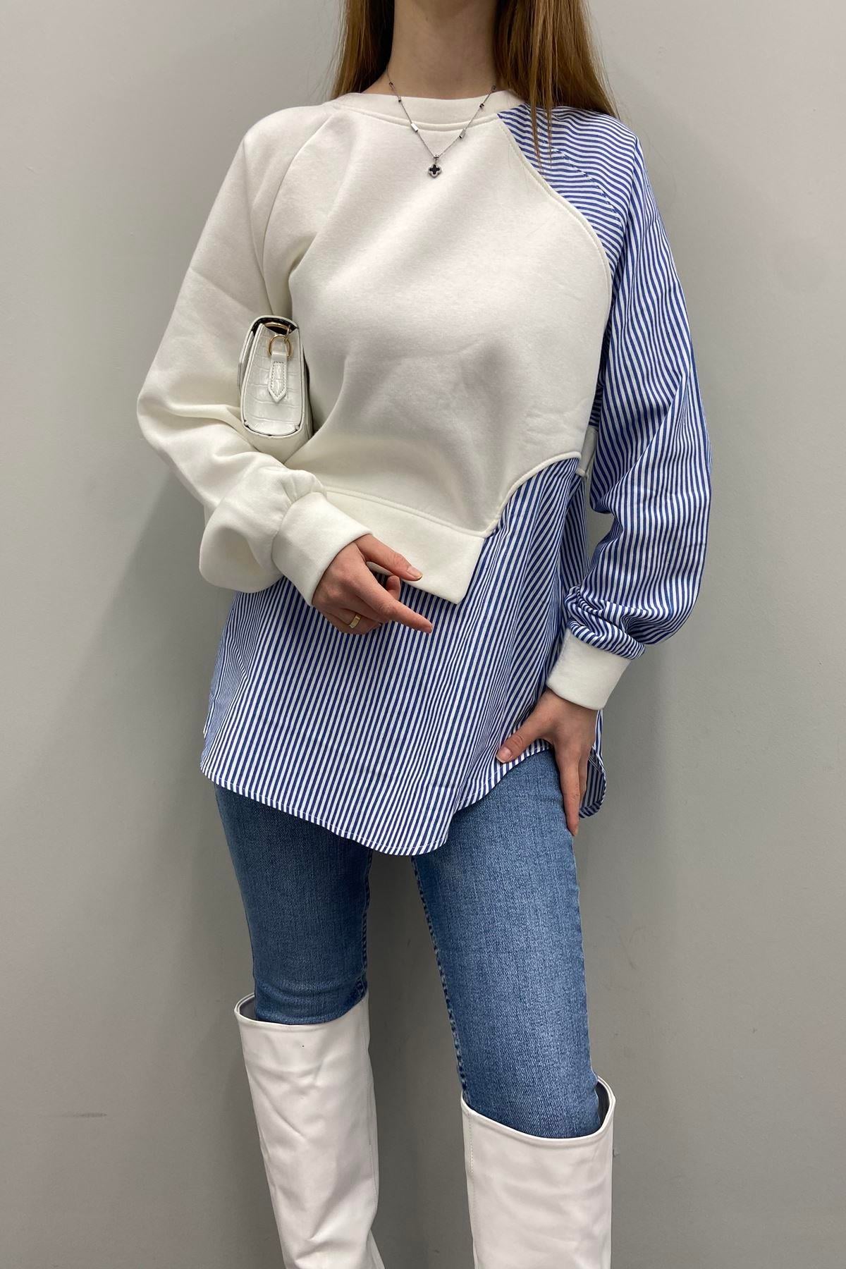 GÖMLEK GARNİLİ SWEATSHIRT