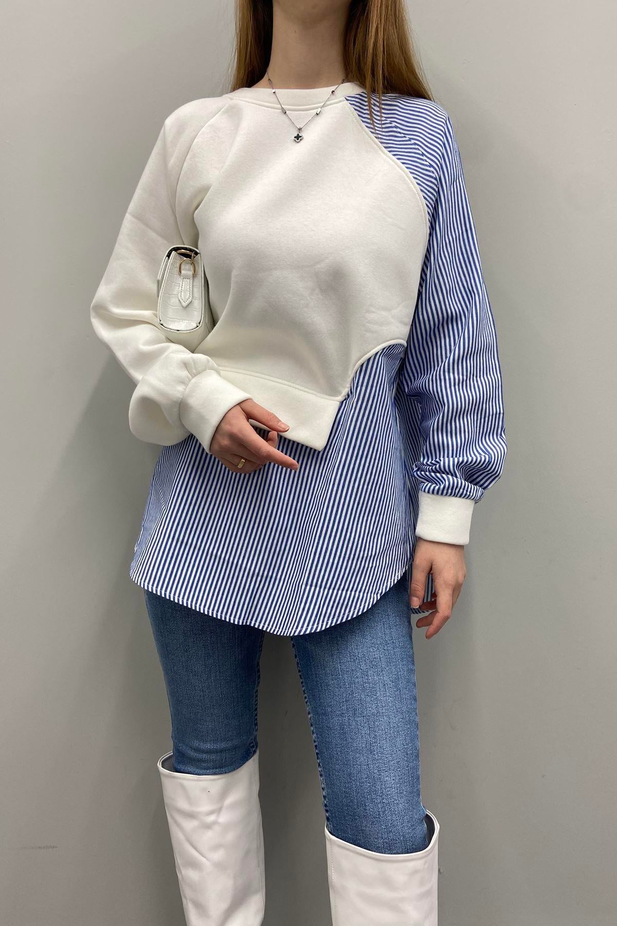 GÖMLEK GARNİLİ SWEATSHIRT