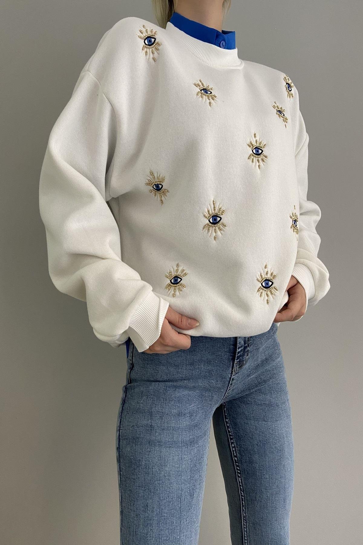 GÖZ NAKIŞLI SWEAT