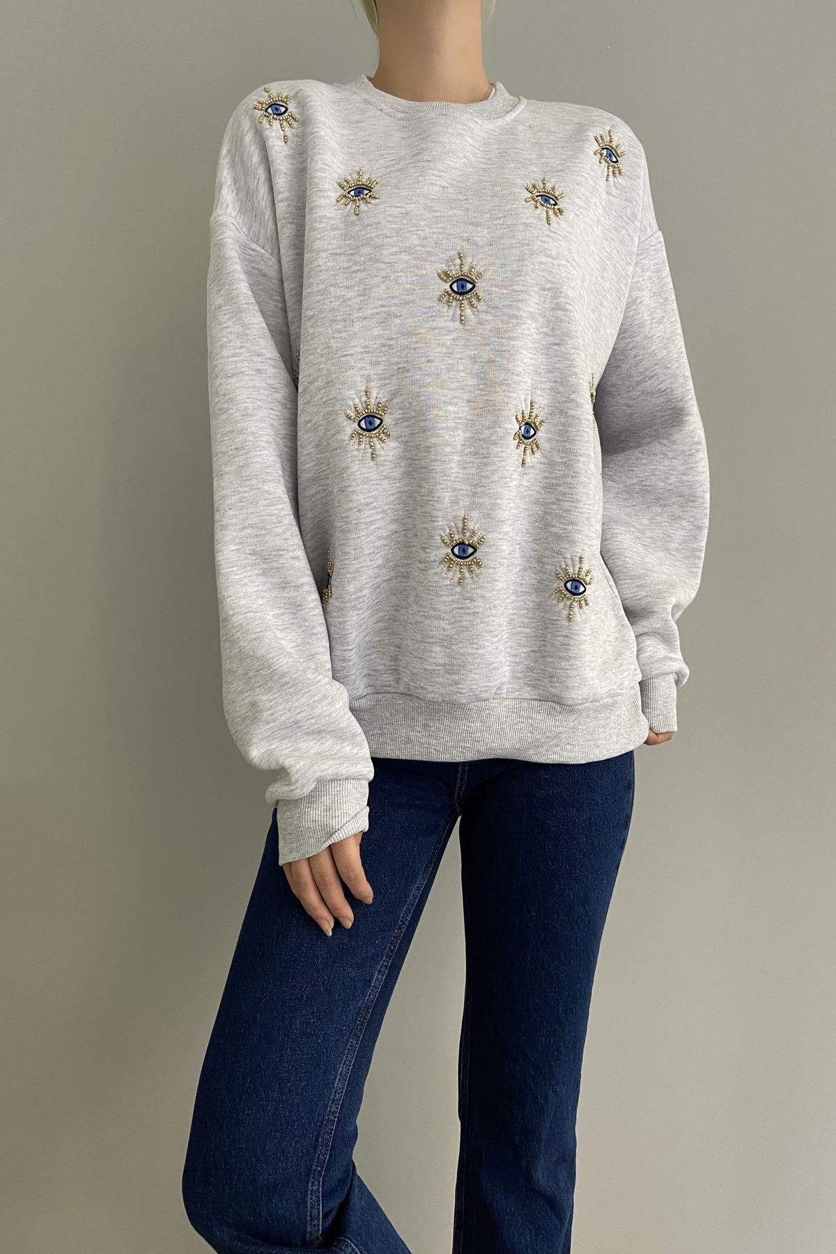 GÖZ NAKIŞLI SWEAT