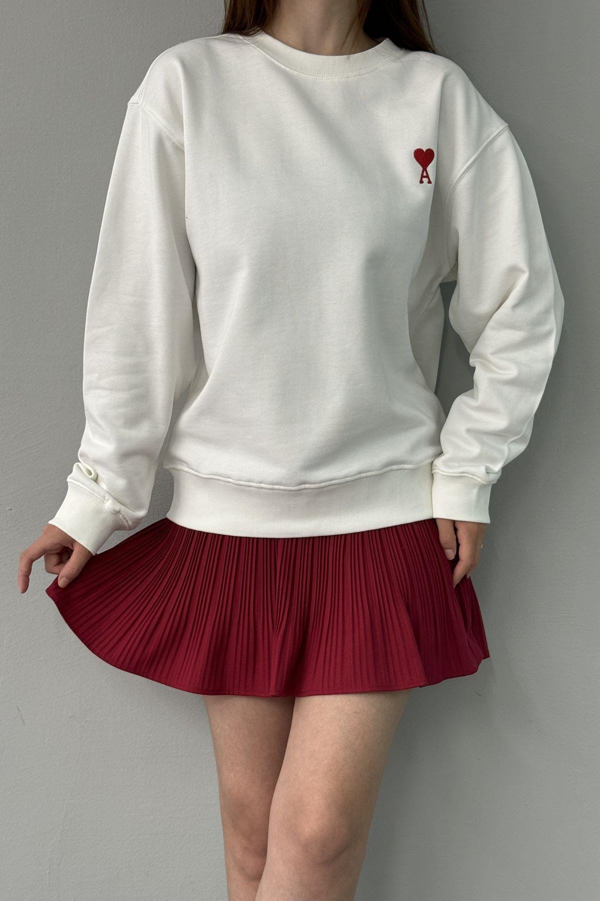 KALP NAKIŞLI SWEATSHIRT