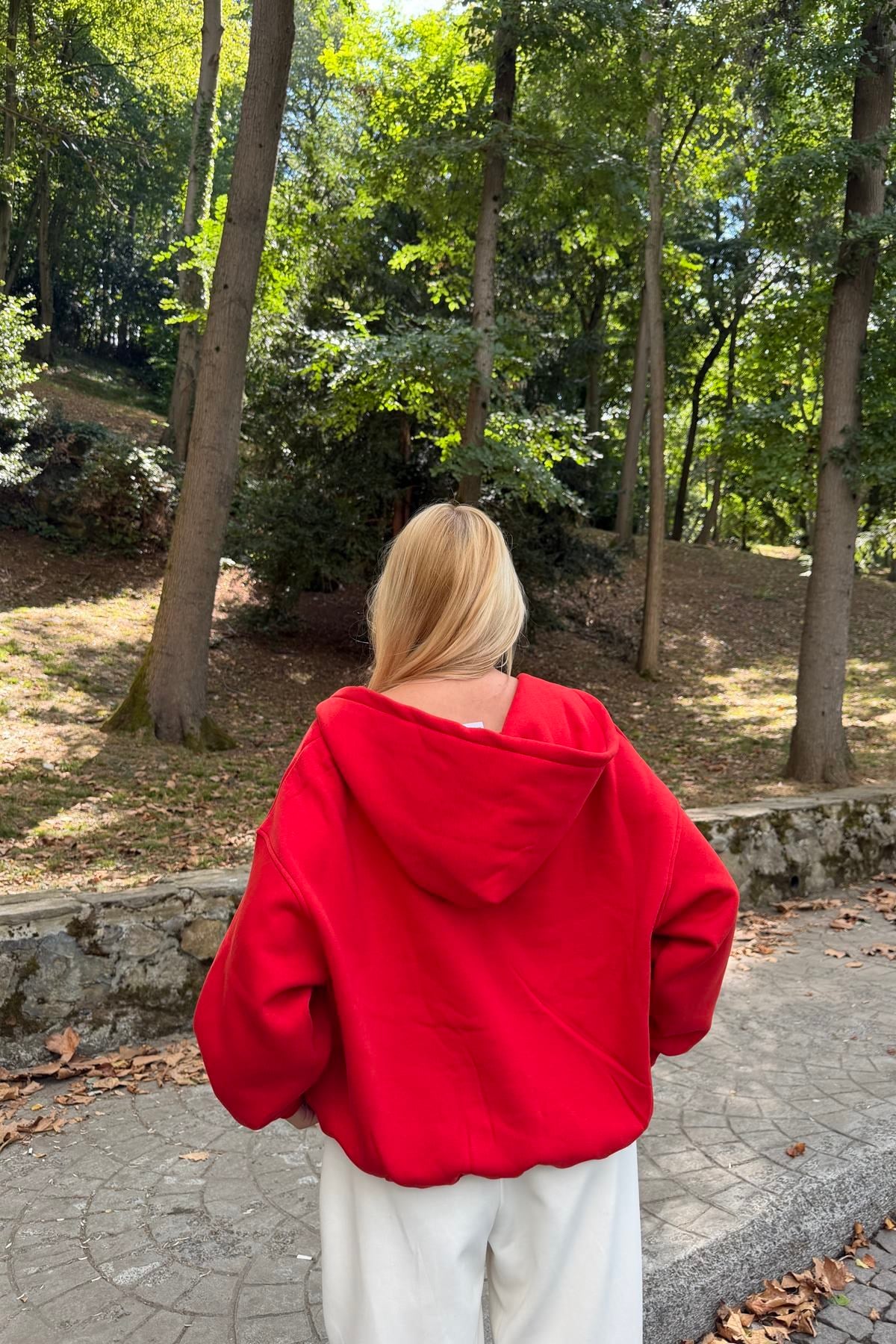 KAPŞONLU FERMUAR DETAY SWEATSHIRT