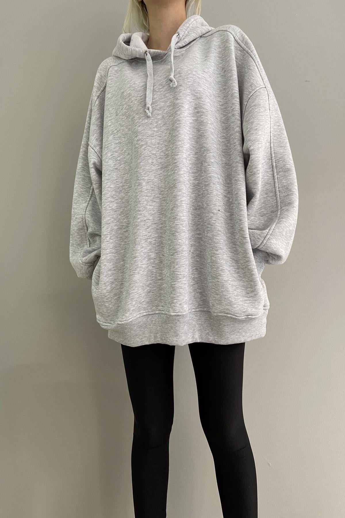 KAPŞONLU OVERSİZE SWEAT